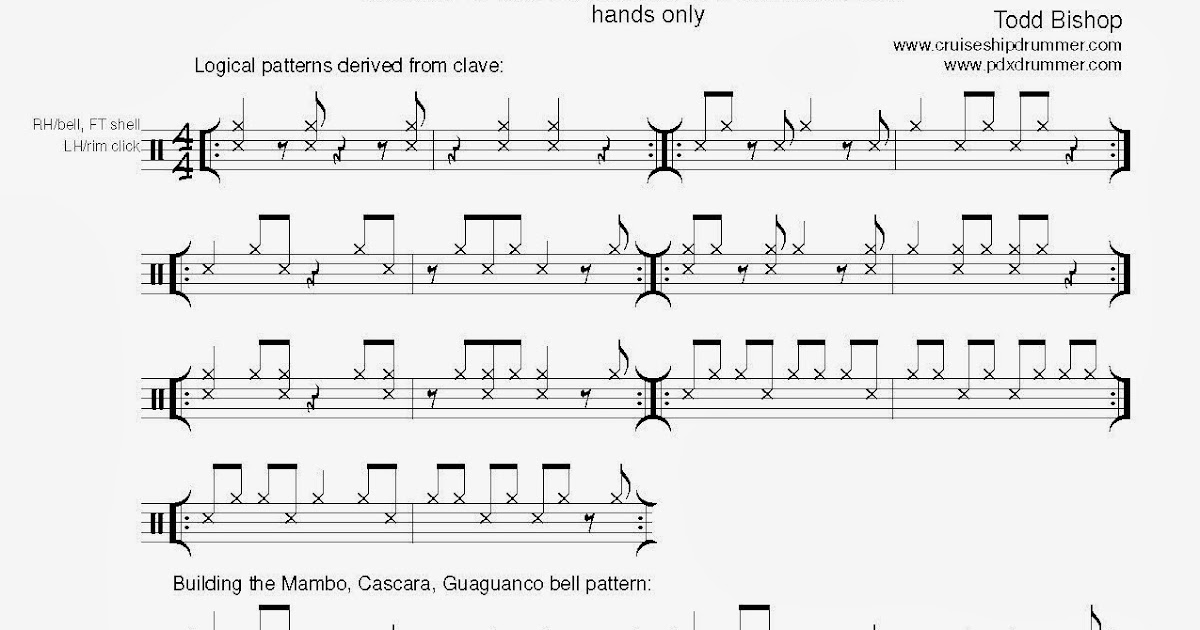 Cruise Ship Drummer! Rumba clave basic coordination — hands only