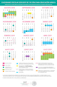 CALENDARIO ESCOLAR 195 DÍAS 2018-2019