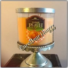 bath works body candles luscious savory peaches juicy mouthwatering creamy strike vanilla blend peach stand fresh note market