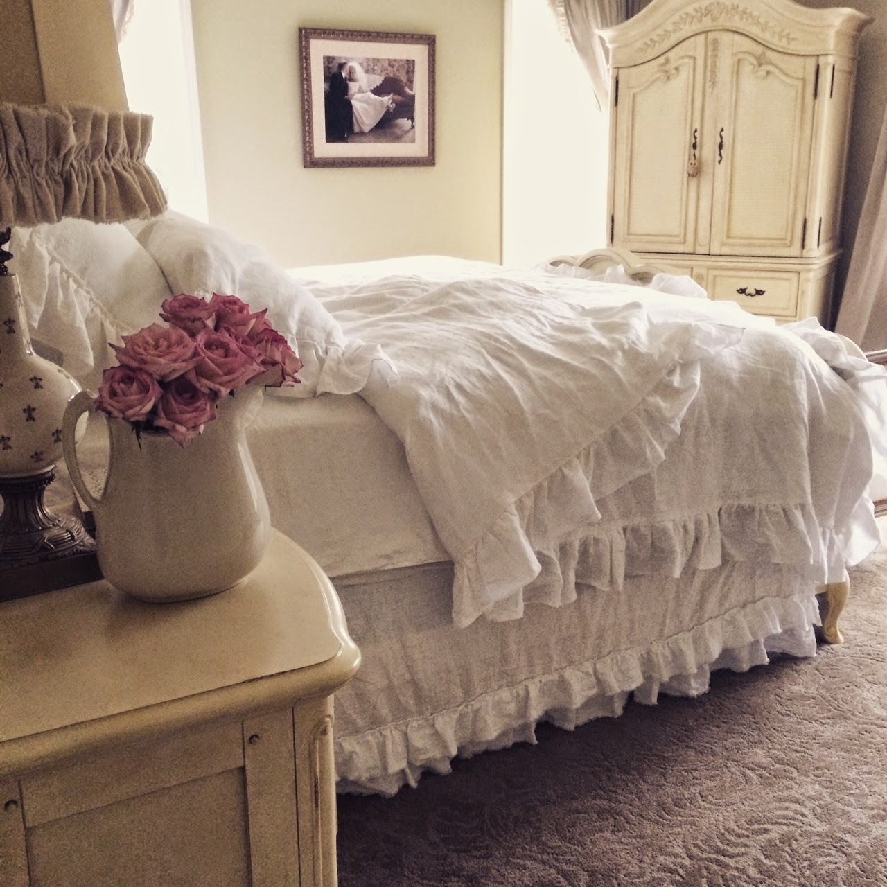 Little Farmstead Rustic Linen Ruffled Bedding