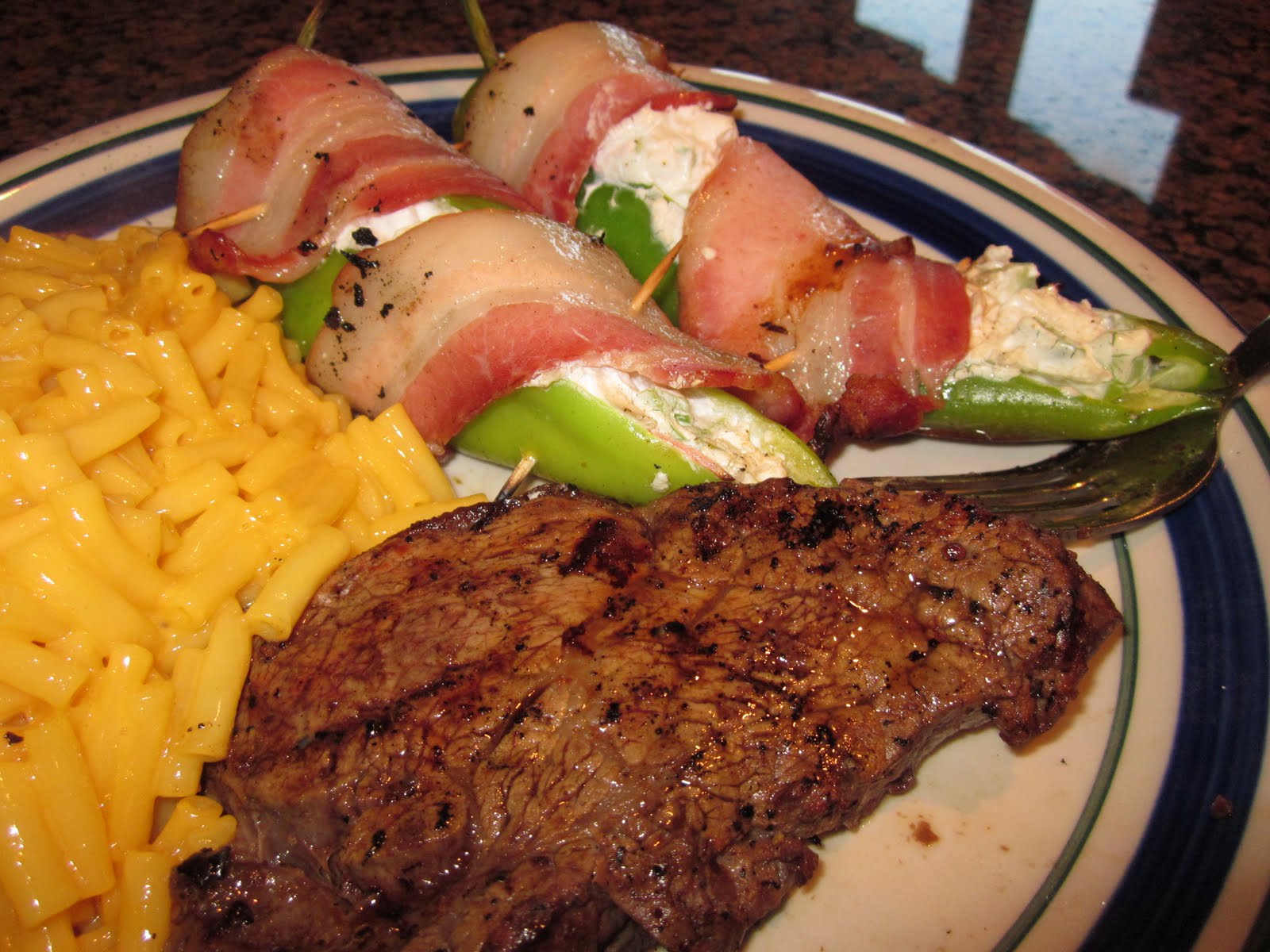 Never trust a skinny cook.... Grilled crab and cream cheese stuffed