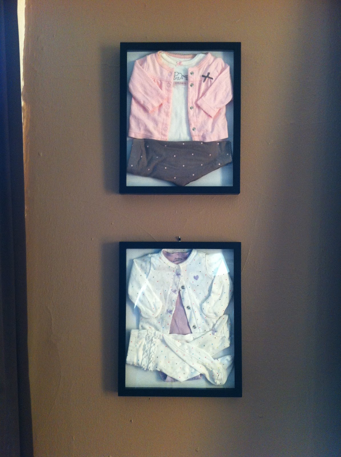 How To Display Baby Clothes Shadow Box Tutorial Domesticated Me