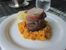 Bacon-wrapped Pork Tenderloin Roasted with Fresh Sage