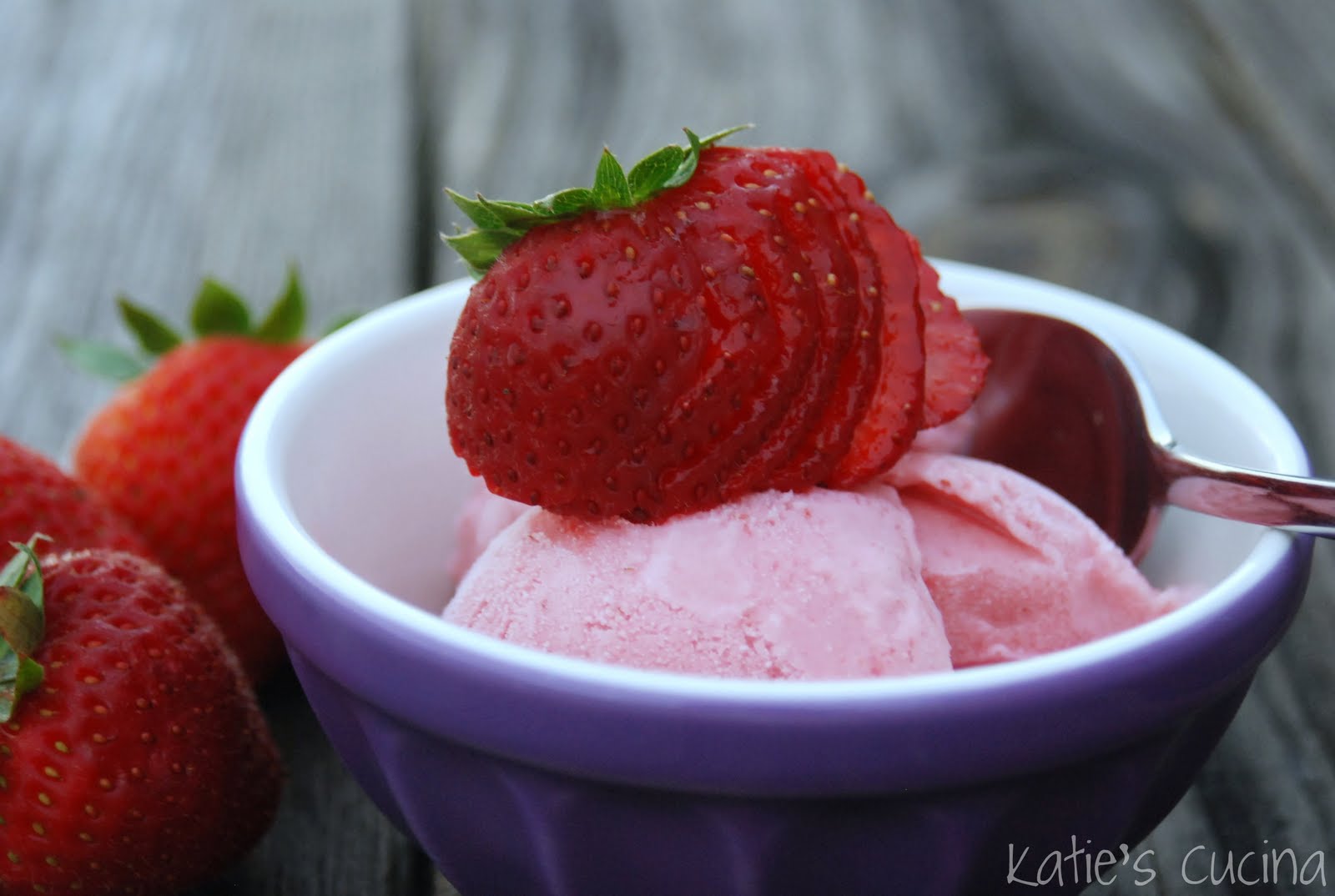 Strawberry Gelato Katie's Cucina