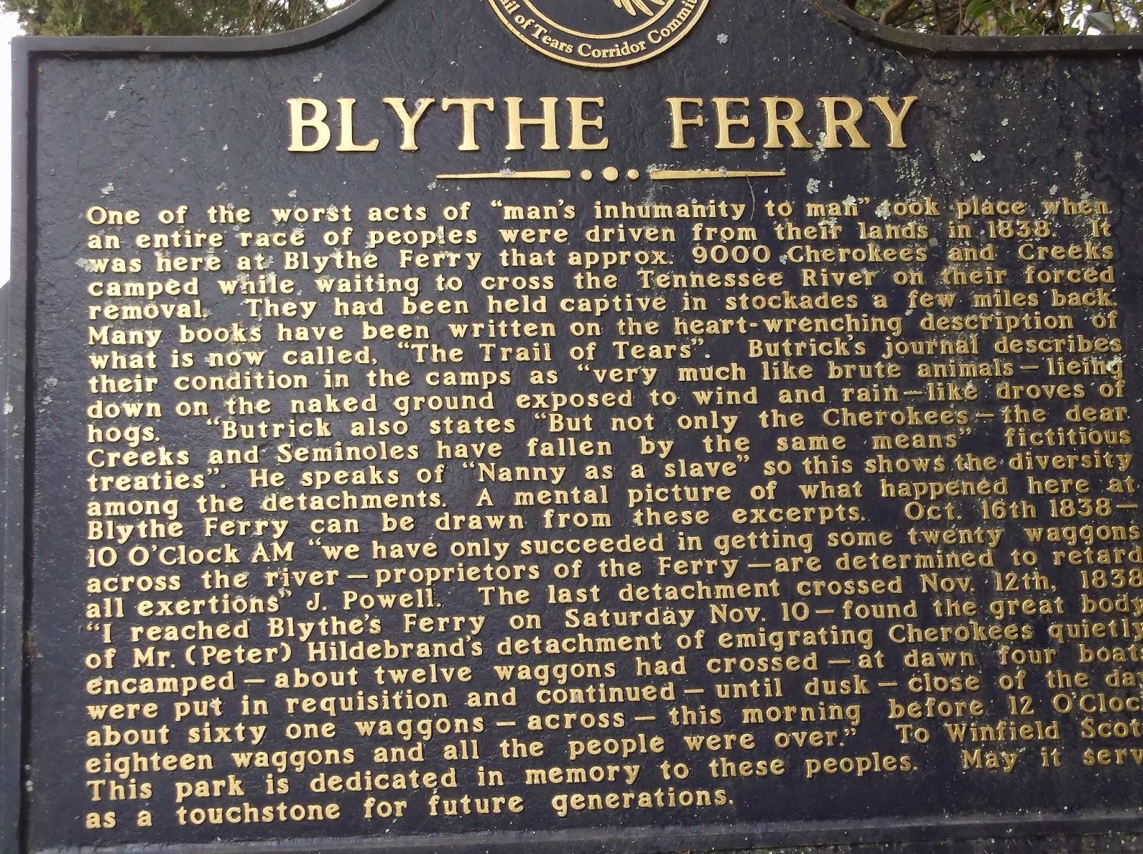 HAUNTED ECLIPSE BLYTHE FERRY & CHEROKEE TRAIL OF TEARS