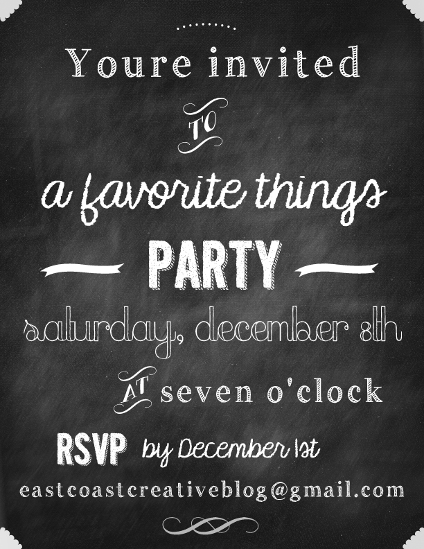 Favorite Things Party Invitations, Send online instantly