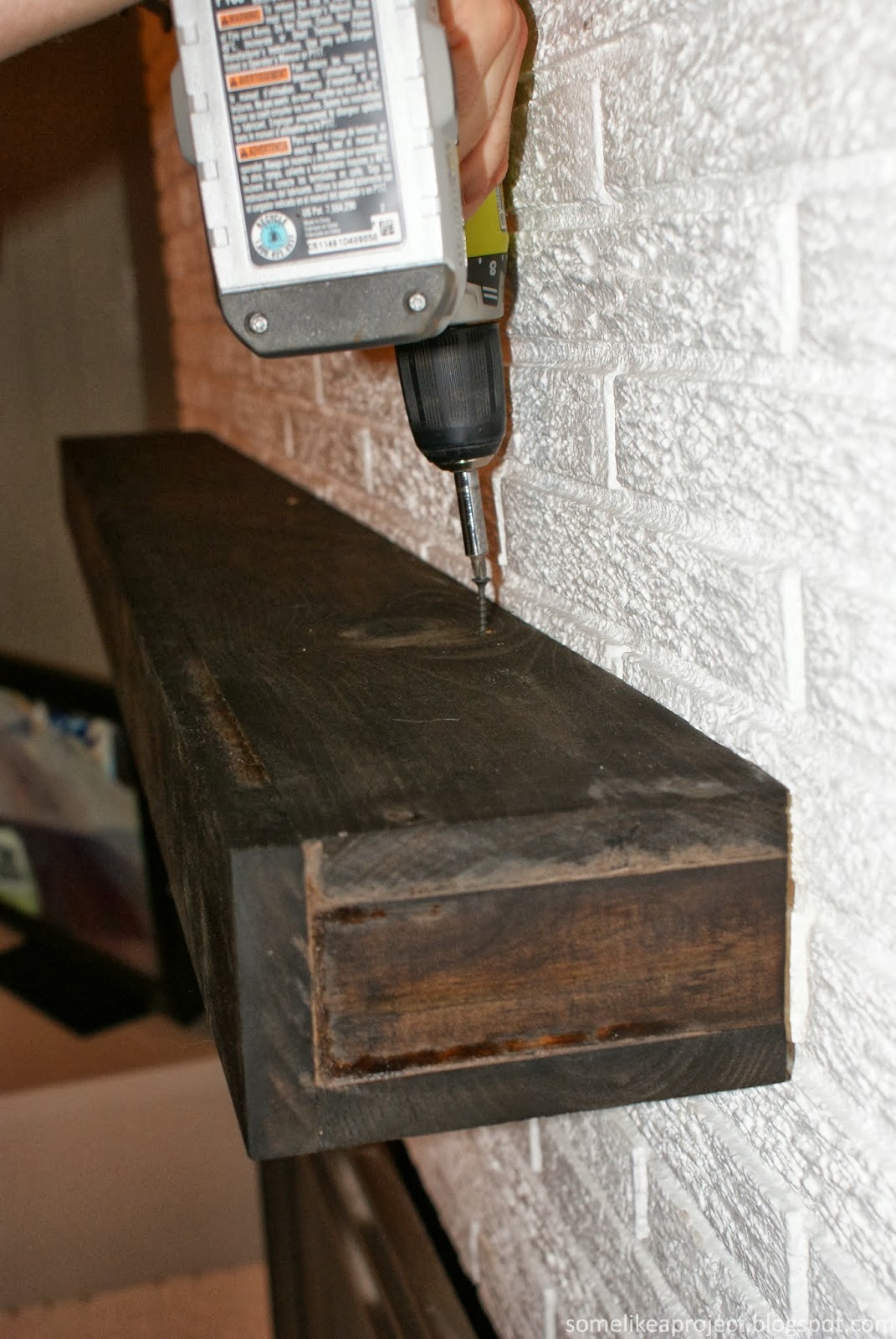 Some Like A Project How We Built a Floating Fireplace Mantel