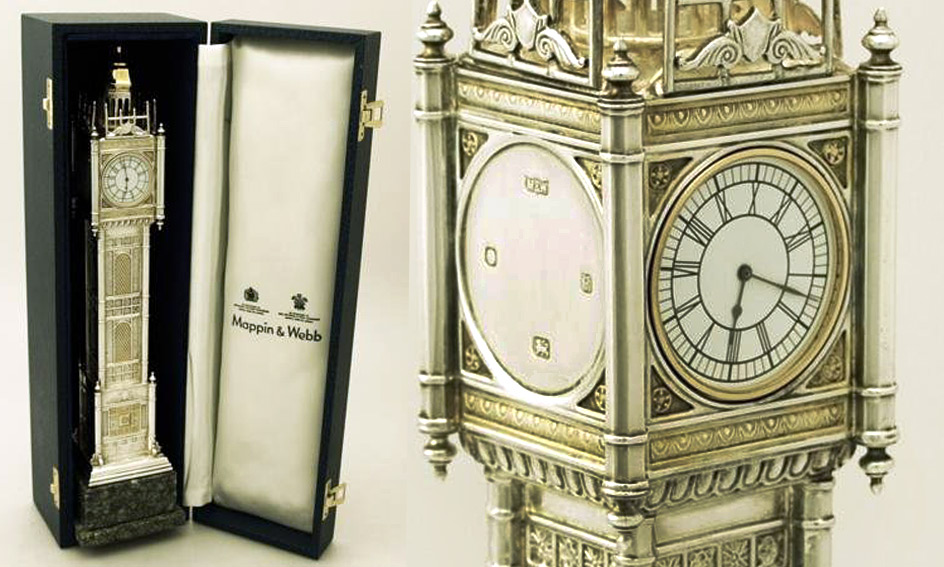 Building Collector Sterling Silver Replica of Ben Clock Tower