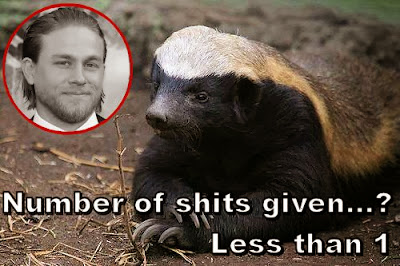 Honey Badger don't care. He doesn't give a shit.