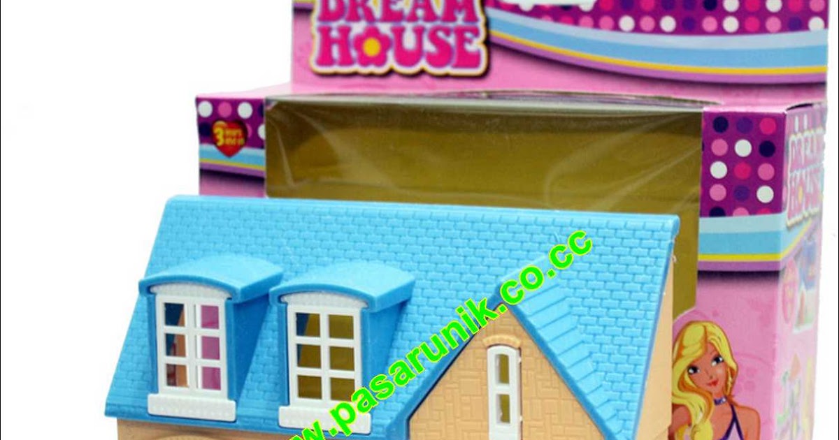 Rumah mainan barbie European pink dan biru - Grosir Produk China Murah