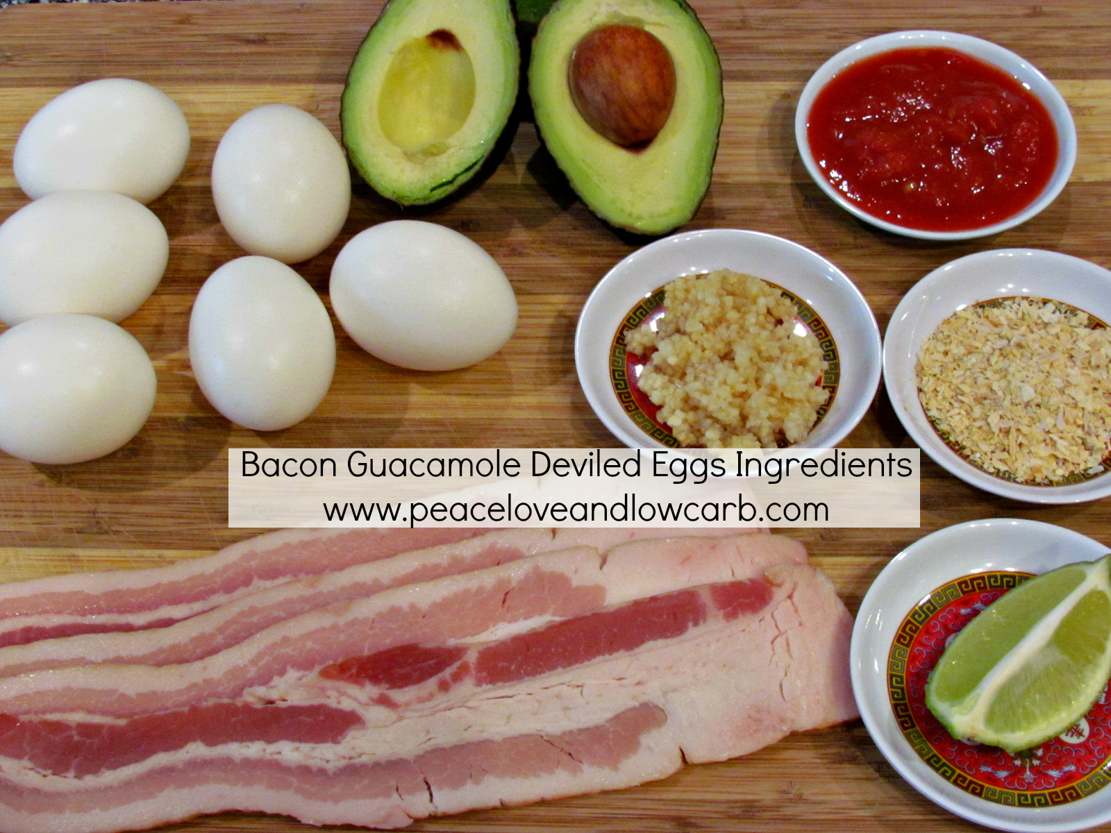Bacon Guacamole Deviled Eggs Peace Love and Low Carb
