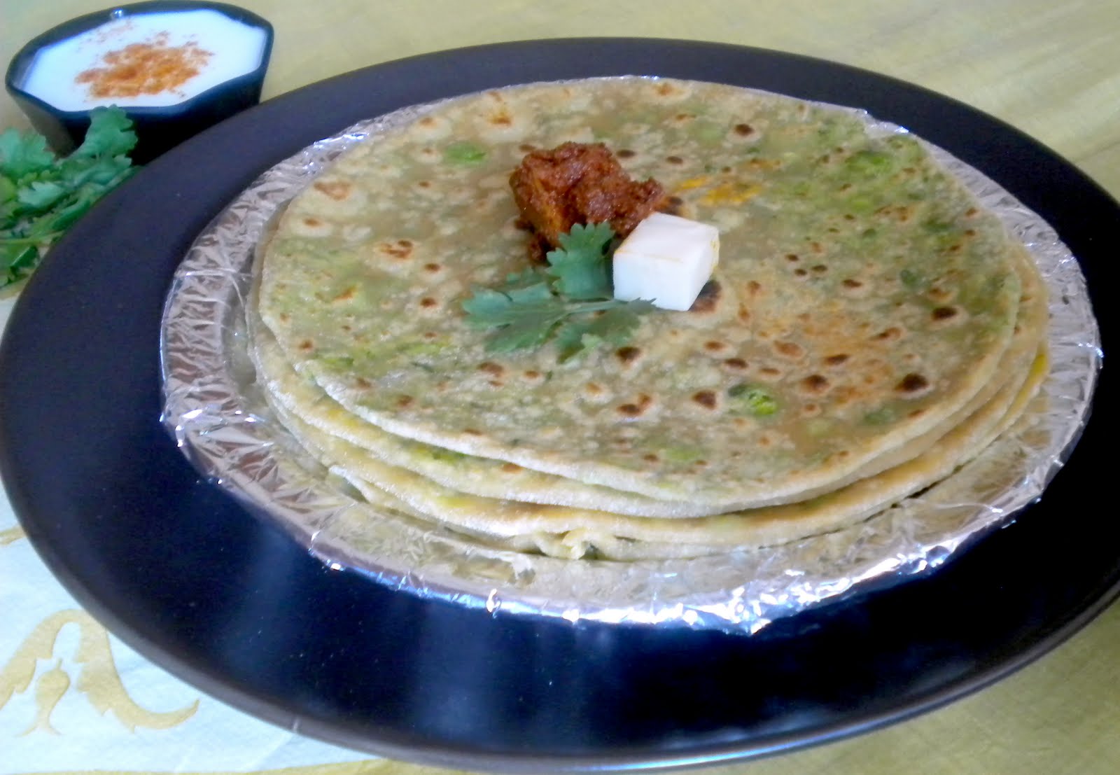 Palakkad Chamayal Green Peas Paratha/ Matar Ka Paratha