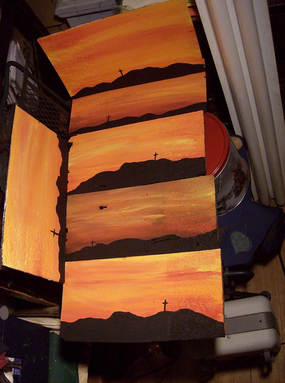 Shiela Branson Artwork SILHOUETTES ON CEDAR SHAKES