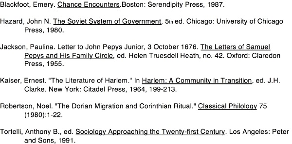 Bibliography help