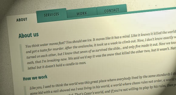 Animated Content Tabs with CSS3 Animated Content Tabs with CSS3