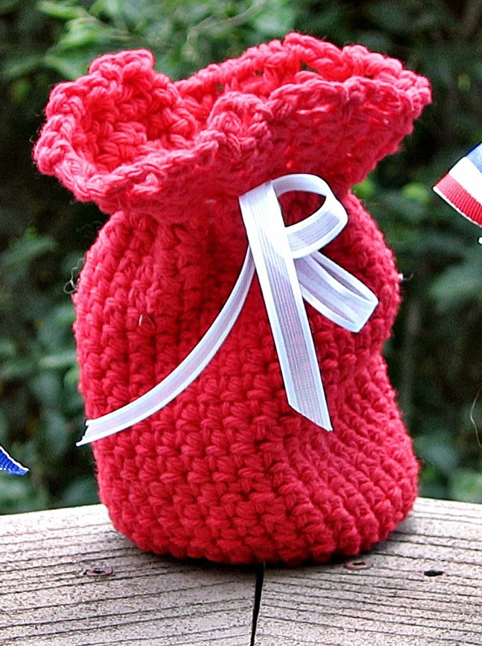 Handmade By Annabelle Crochet Patriotic Potpourri Sachet / Gift Bags