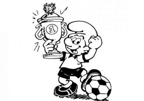 Smurf Coloring Pages on Free Smurfs Football Coloring Pages Disney Coloring Pages