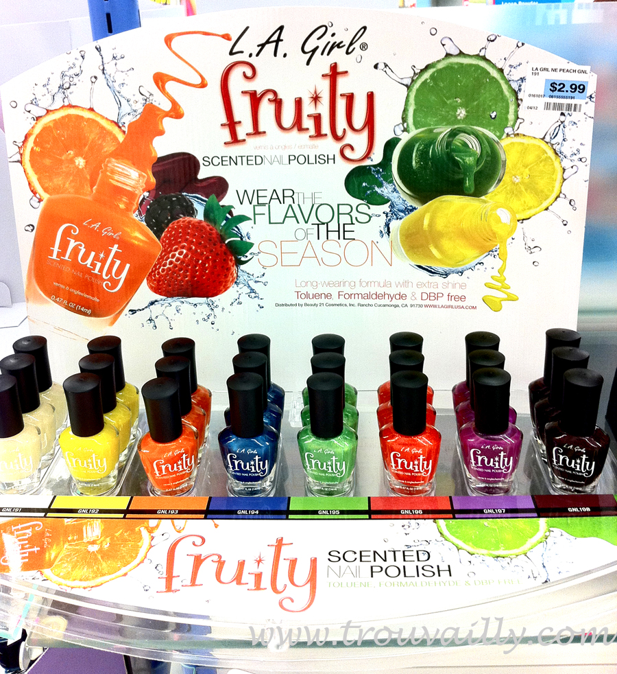 Trouvailly LA Girl Fruit Scented Nail Polish Review