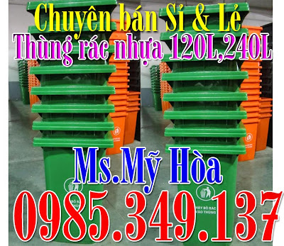 thùng rác công cộng 120 lít 