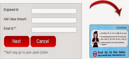 Delhi Metro Smart Card Online Recharge
