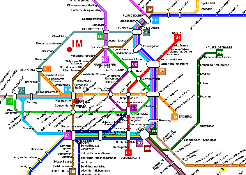 subway map vienna