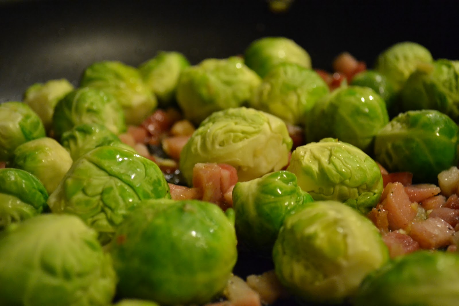 Spread The Recipe Balsamic Glazed Brussel Sprouts with Pancetta