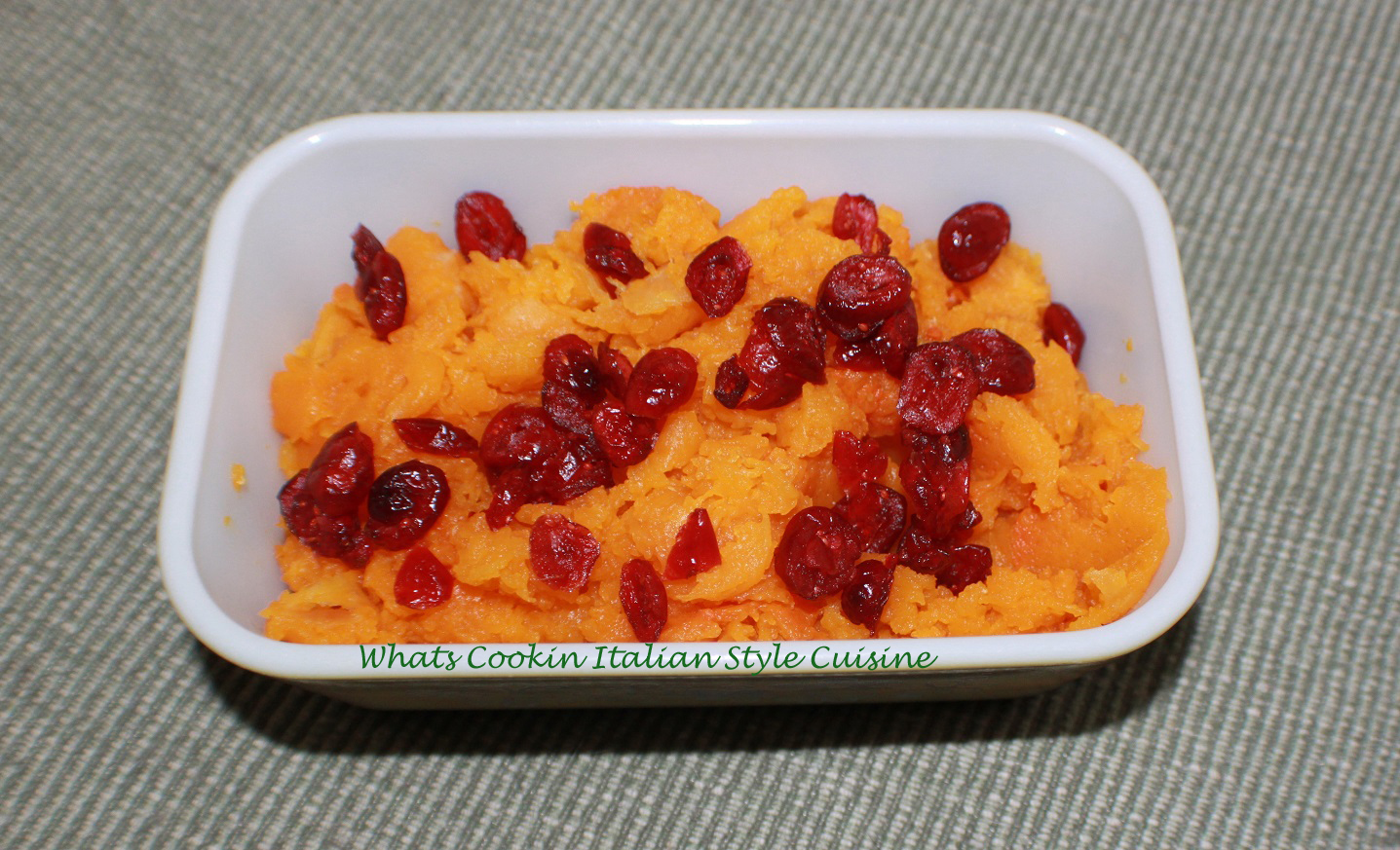 Roasted Butternut Squash with Dried Cranberry Recipe What's Cookin