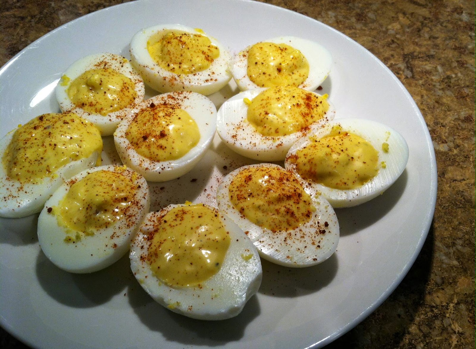 Here's to trying some thing new Deviled Eggs with Honey Mustard