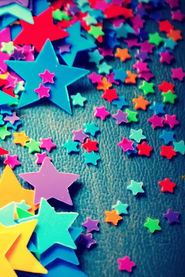   Colorful Plastic Stars   Android Best Wallpaper