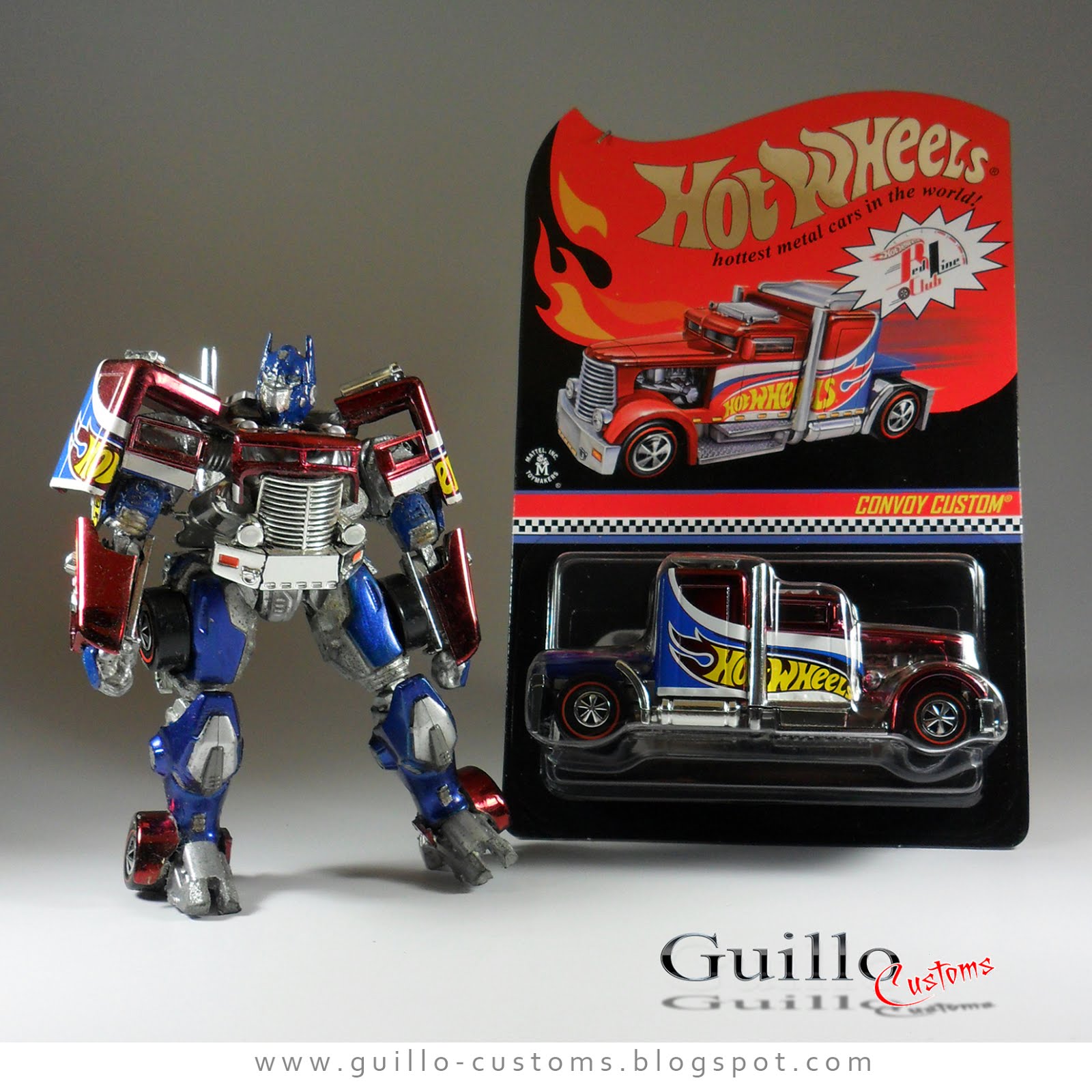 Hot Wheels custom Transformer style RLC exclusive Convoy Custom