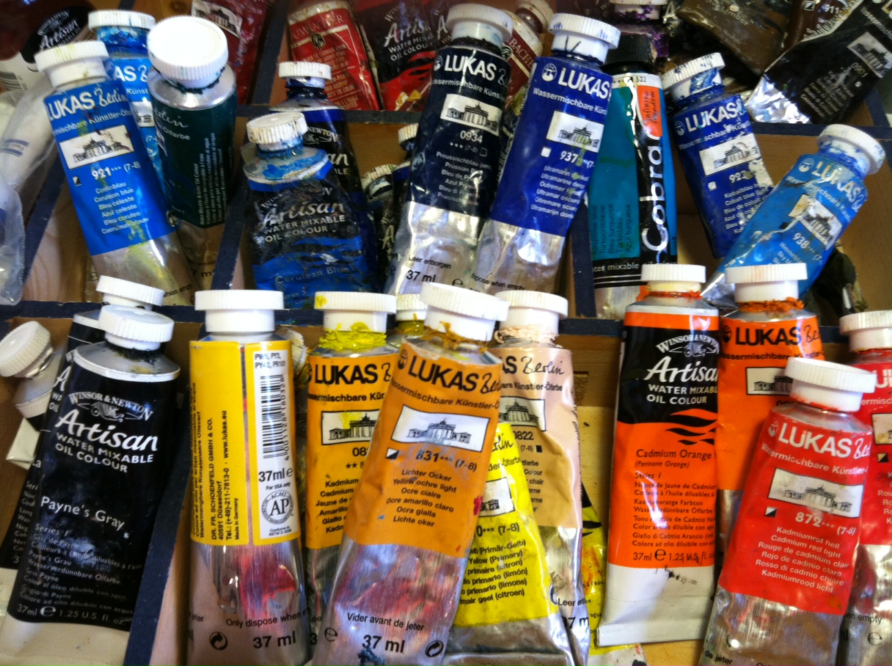 Laura Tovar Dietrick Paintings Painting with Water Soluble Oil Paints