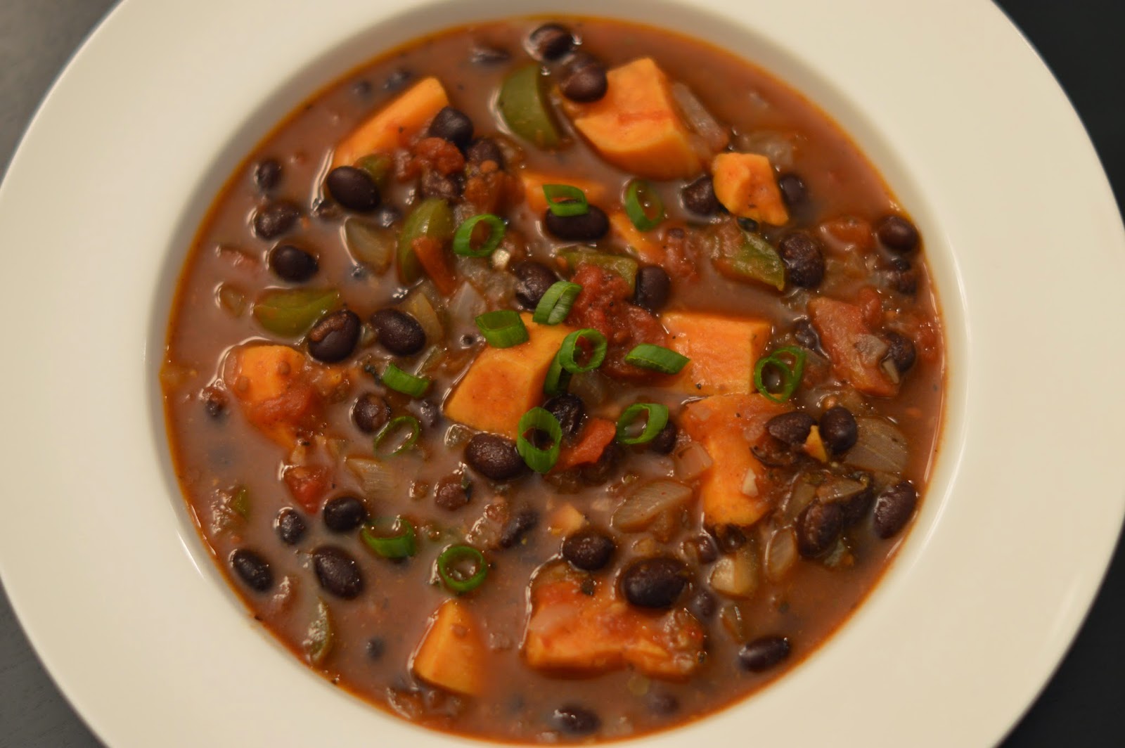 Playing With My Food! Vegetarian Yam and Black Bean Stew