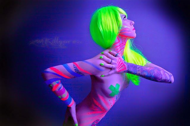 UV Black Light Body Paint Art