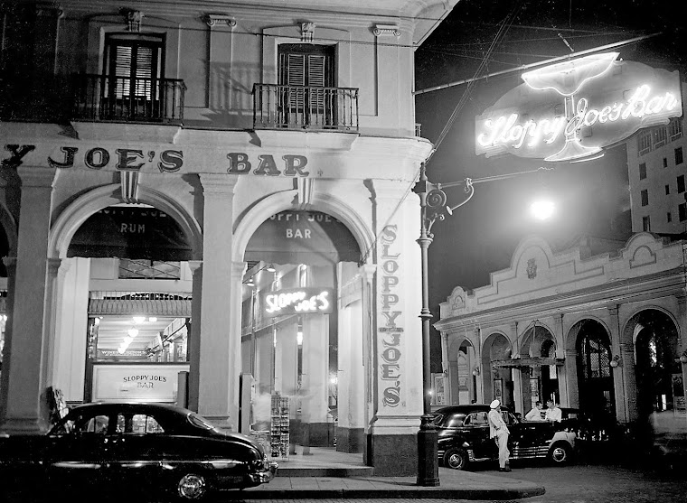 Sloppy Joe's Bar, Havana, Cuba, Vintage Original photograph, 1950's