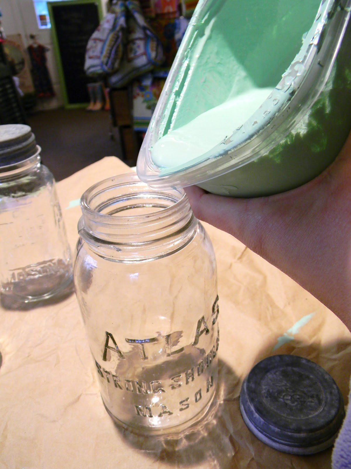 Everlasting Blooms Painting Ball Jars DIY