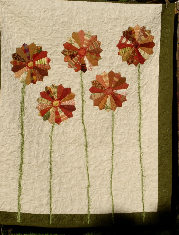 Fiber art before and beyond Desden Flowers with a twist