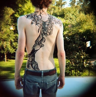Tree inspiration tattoo on full back