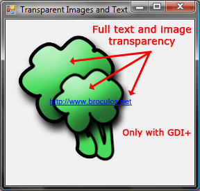 Creating transparent Windows Forms controls