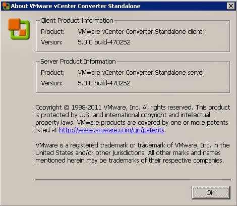 P2V - VMware Converter Standalone 5.0 may Close Unexpectedly while accessing vCenter 5.1