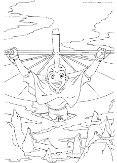 avatar the last airbender coloring pages to print for free