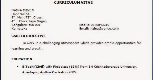 how to make resume for job application