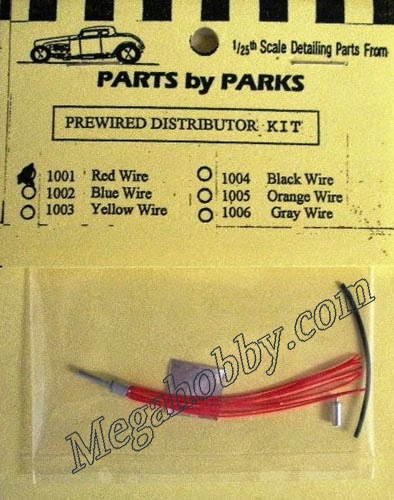 ORANGE PRE-WIRED DISTRIBUTOR 1:24 1:25 PART BY PARKS CAR MODEL ACCESSORY 1005 