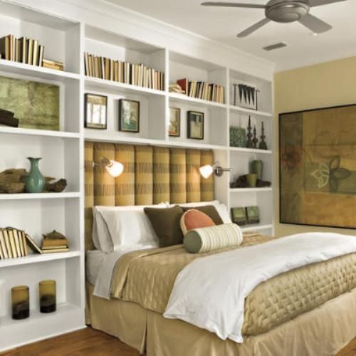 Builtins around Bed Inspiration Remodelando la Casa