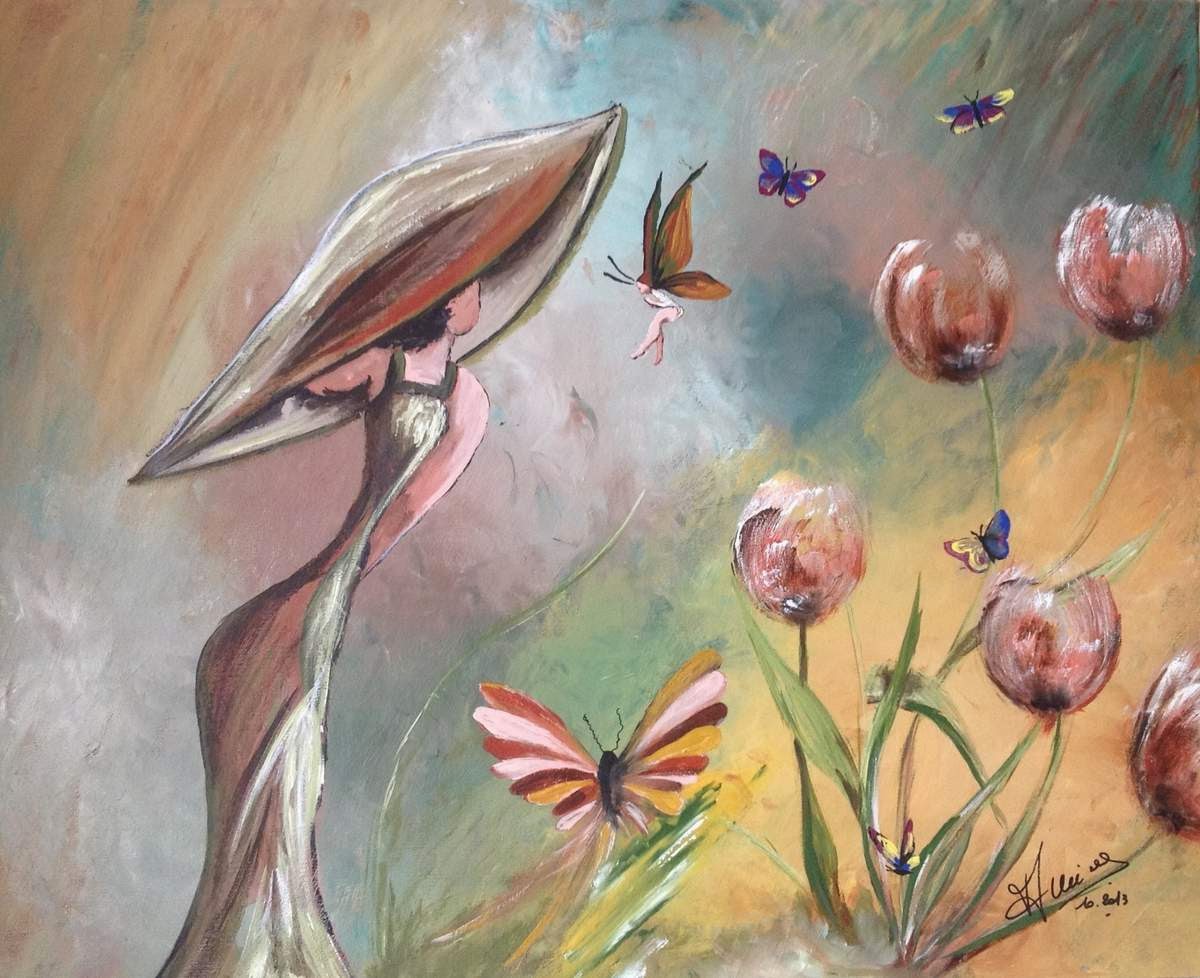 galerie peinture femme au chapeau