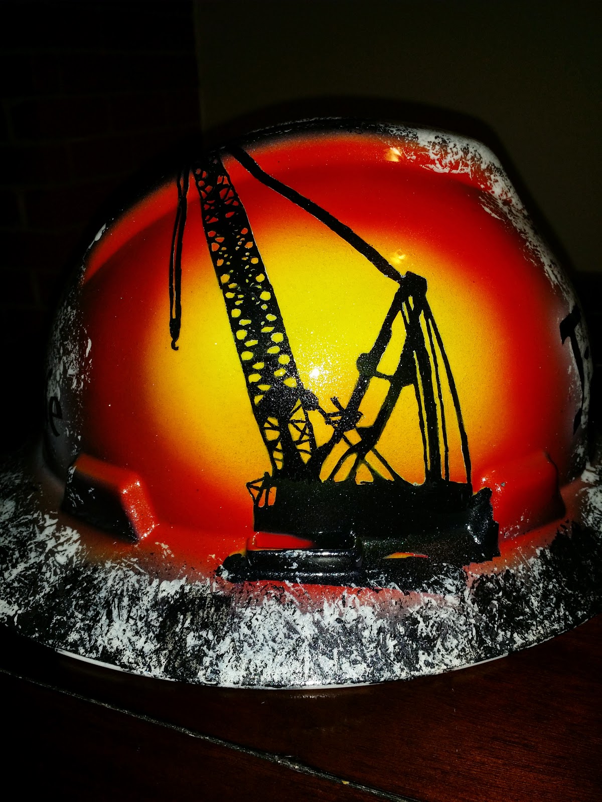 Zimmer DesignZ Custom Paint Oilfield Trash Custom Hard Hat kind of weekend
