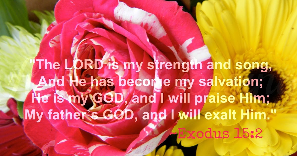 Flowery Blessing "The LORD is my strength and song, And He has