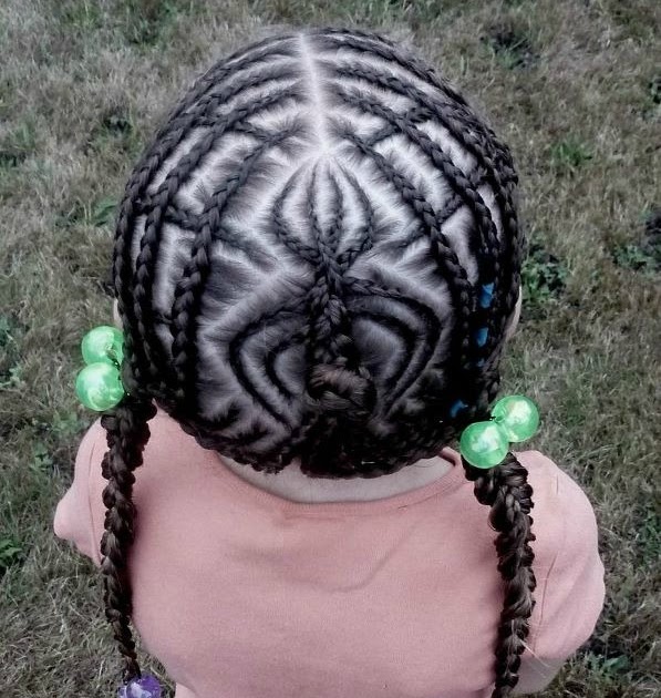 Picture of the Day: Sick Cornrowed Spider Design for Halloween! 