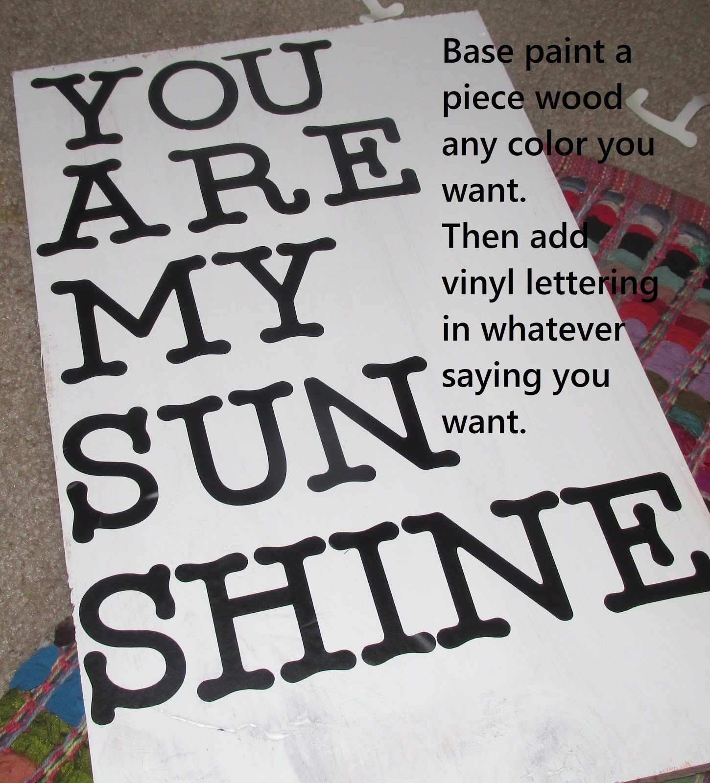 Daisy girl "the doodle artist" You are my sunshine Sign tutorial