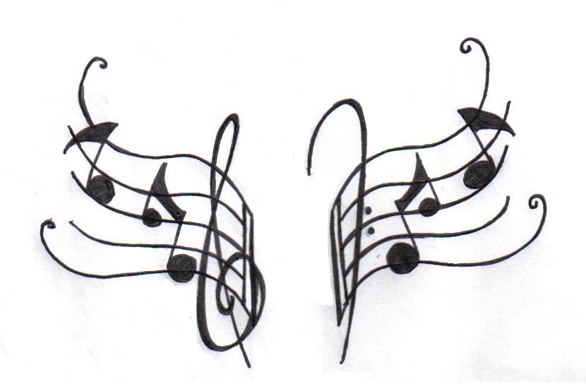 Where can you find designs for musical note tattoos?