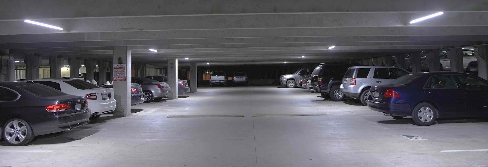 Parkade & Underground parking LED lighting retrofit in Toronto LED